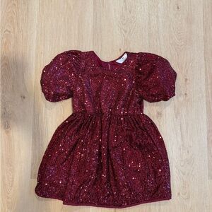 H&M Burgundy Sequin Dress